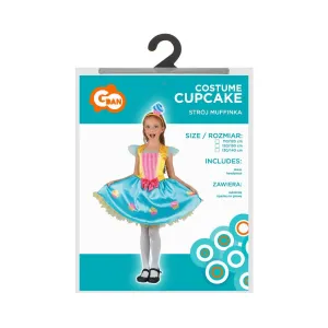 Kostium Godan Muffinka (opaska na głowę, sukienka), rozm. 110/120 cm (SK-MF11)