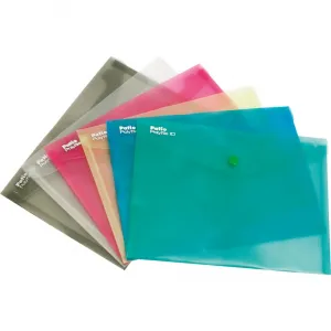 Teczka plastikowa na guzik Patio A4 kolor: dymny (PAT3139A/N/11)