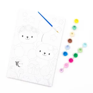 Zestaw kreatywny dla dzieci malowanie po numerach Kidea (OMNMIKA)