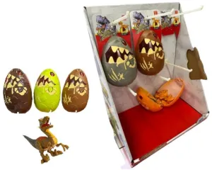 Figurka JAJO Z DŹWIĘKIEM I ŚWIATŁEM WYKLUWAJĄCE DINOZAURA Norimpex (NO-2000450)