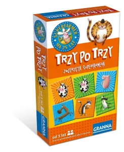 Gra edukacyjna Granna TRZY PO TRZY ZWIERZĘTA SUPERFARMERA