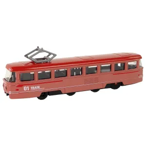 Lokomotywa Napęd Frykcyjny Dźwięki Metalowy Czerwony Lean (15399)