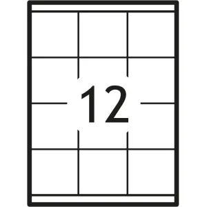 Etykieta samoprzylepna A4 biały [mm:] 70x67,7 Grand (018)