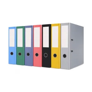 Segregator dźwigniowy z szyną A4 75mm niebieski Basic (21024221-01)