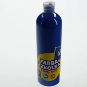 Farby plakatowe kolor: niebieski ciemny 500ml 1 kolor. Astra