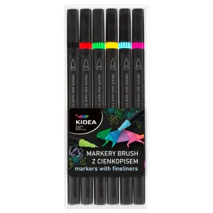 Marker permanentny wkład mix okrągła końcówka Kidea (MBC6KKA)