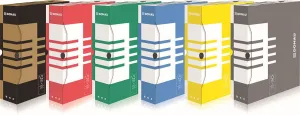 Pudło archiwizacyjne Donau A4 - niebieski 80mm x 340mm x 297mm (7660301FSC-10)
