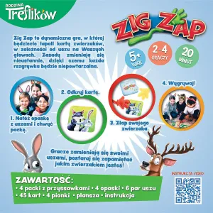 Gra strategiczna Rodzina Treflików ZIG ZAP Zig Zap Trefl (02070)