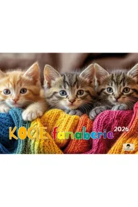 Kalendarz ścienny ALBUMOWY KOCIE FANABERIE 320mm x 470mm Pan Kalendarzyk (KSA V.2)