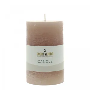 Świeca pieńkowa 6,3X10cm w kolorze Taupe szara Pavoncella (8720935401421)