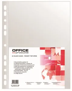 Koszulki na dokumenty Office Products krystaliczne A4 kolor: przezroczysty typu U 50 mic. (21142415-90)