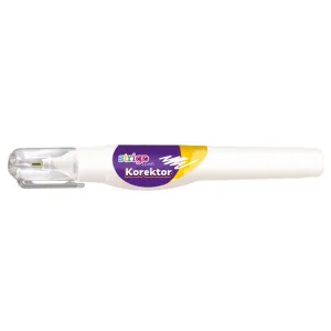 Korektor w długopisie (piórze) z metalową końcówkę 8ml 8ml Strigo (SSC396)