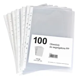 Koszulki na dokumenty Teca 9570227 groszkowe A4 kolor: przezroczysty typu U 45 mic. Herlitz (300022641)