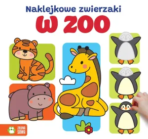 Książka dla dzieci Naklejkowe zwierzaki. W zoo Aksjomat