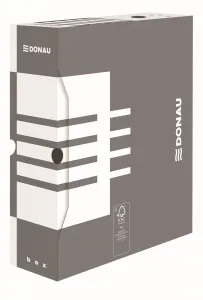 Pudło archiwizacyjne Donau A4 - szary 100mm x 340mm x 297mm (7661301FSC-13)