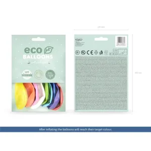 Balon gumowy Eco metalizowane mix 260mm Partydeco (ECO26M-000-10)
