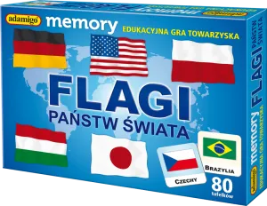 Gra pamięciowa Flagi Flagi Adamigo
