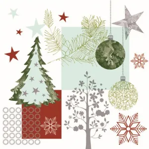 Serwetki Pol-mak gwiazdka - mix 330mm x 330mm (Sd GW)