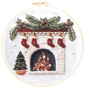 Zestaw kreatywny Craft-Fun Series Zestaw do haftowania - świąteczny kominek Titanum (25YY0512(1-6#))