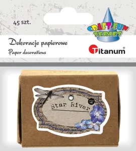 Ozdoba papierowa Craft-Fun Series etykiety w pudełku Titanum (24XQ0501-17)