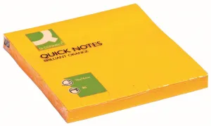 Notes samoprzylepny Q-Connect pomarańczowa 80k 76mm x 76mm (KF10517)