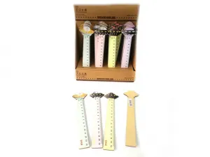 Linijka drewniana One Dollar mix 18cm (361508)