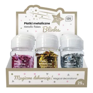 Dodatek płatki metaliczne DO prac plastycznych 5902277337139 Interdruk (25g)