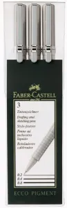 Cienkopis kreślarski Faber-Castell Ecco Pigment komplet 3 szt. (166003)