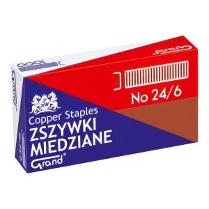 Zszywki 24/6 miedziane 24/6 1000 szt Grand (110-1422)