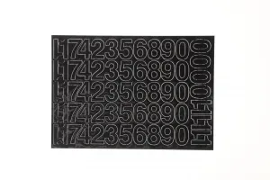 Cyfry samoprzylepne czarne Farro