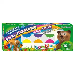 Farby plakatowe St.Majewski kolor: mix 20ml 10 kolor. (5903235001956)