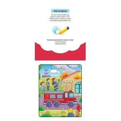 Książeczka edukacyjna Aksjomat Pokoloruj i znajdź na ulicy. Malowanka z pisakiem wodnym