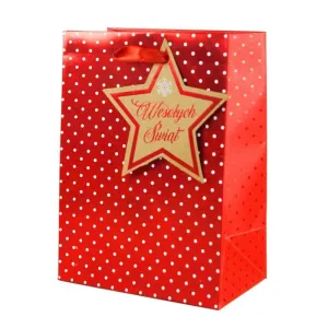 Torba prezentowa torebka ozdobna Bożenarodzenie [mm:] 330x456x 120 Kukartka (QPS)