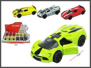 Samochód sportowy 12cm metalowy z dźwiękiem Hipo (HX216)