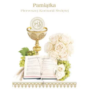 Kartka składana Pol-mak KOMUNIA 140mm x 190mm (LPOP KOM)