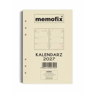 Wkład do organizera kalendarz a5 2027 Antra (TDW)