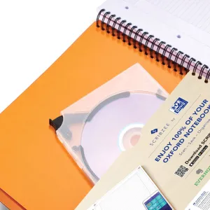 Kołozeszyt (kołobrulion) Oxford International A4+ 80k. 80g linia/tagi 248mm x 297mm (100102994)