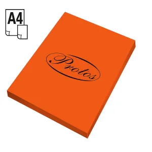 Papier kolorowy A4 pomarańczowy 50k. 160g Protos