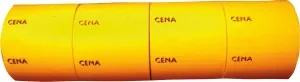 Etykieta do oznaczania Poligraf cenowa typ B - pomarańczowa 27mm x 50mm