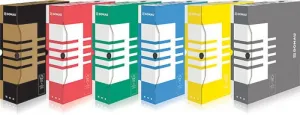 Pudło archiwizacyjne Donau A4 - zielony 80mm x 340mm x 297mm (660301FSC-06)