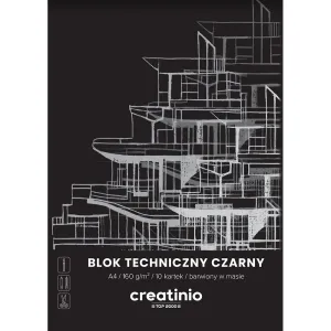 Blok techniczny Creatinio A4 czarny 160g 10k Top 2000 (400176681)