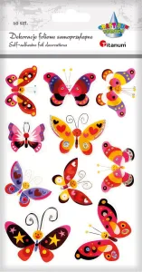 Naklejka (nalepka) Craft-Fun Series foliowe 3D motyle Titanum (MXM-005)