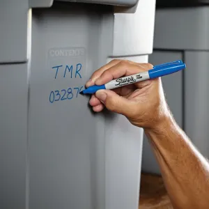 Marker permanentny Paper Mate, niebieski okrągła/ścięta końcówka