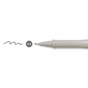 Cienkopis kreślarski Ecco Pigment wkład czarny 0,4mm 1kol. Faber Castell (FC166499)