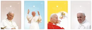 Zeszyt tematyczny A5 Jan Paweł II/Franciszek RELIGIA 60k. 70g krata Interdruk (ZE60RELMIX)