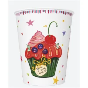 Kubek jednorazowy daisy papier 250ml Pol-mak (01)