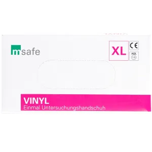 Rękawiczki jednorazowe winylowe XL 100 szt