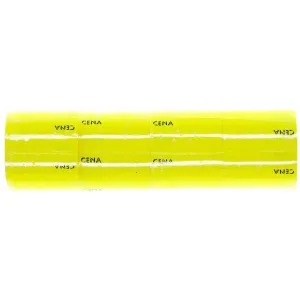 Etykieta do oznaczania Poligraf cenowa typ B - żółta 27mm x 50mm