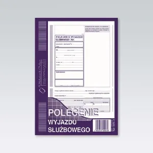 Druk offsetowy A5 Polecenie wyjazdu służbowego 40k. Michalczyk i Prokop (505-3)