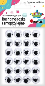 Oczka Craft-Fun Series 15mm 24 szt Titanum (JHYJB-001)